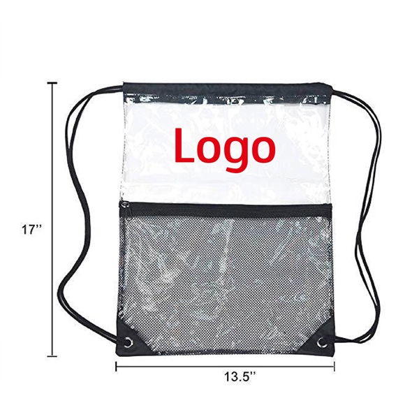 Clear-View Drawstring With Mesh Bag