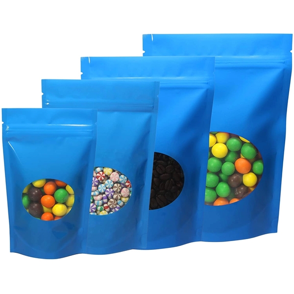 Stand Up Pouch Bag With Window Resealable Smell Proof