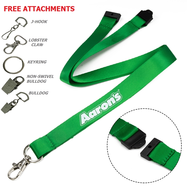 Nylon Lanyards w/ Safety Breakaway