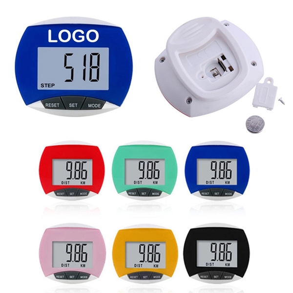 Digital Clip on Walking Step Counter Pedometer