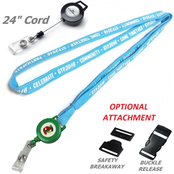 Tube Lanyard with Retractable Reel Combo