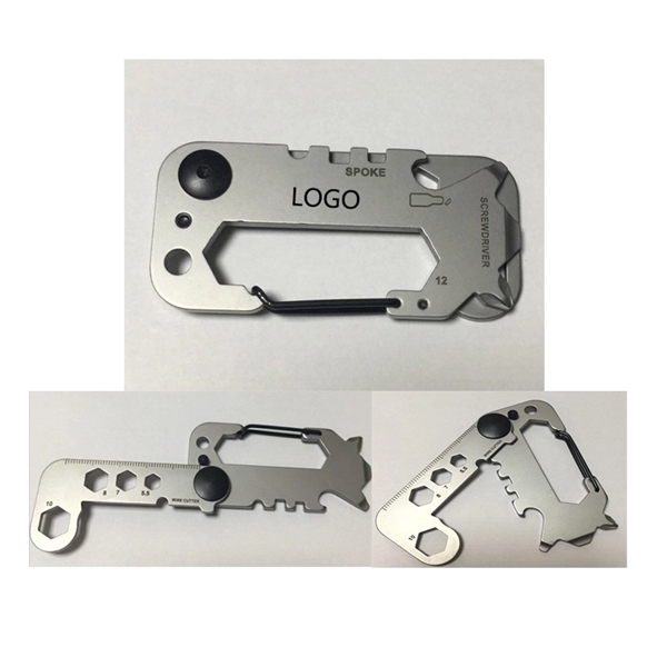 Multi Keychain Tool With Carabiner Clip