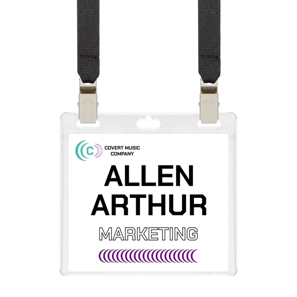 4 x More Double Slotted EZ Stuff® Vinyl Name Tag Holder
