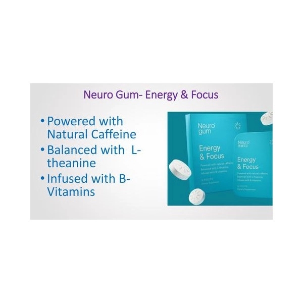 Neuro Gum ENERGY & FOCUS Flavor Peppermint Cinnamon