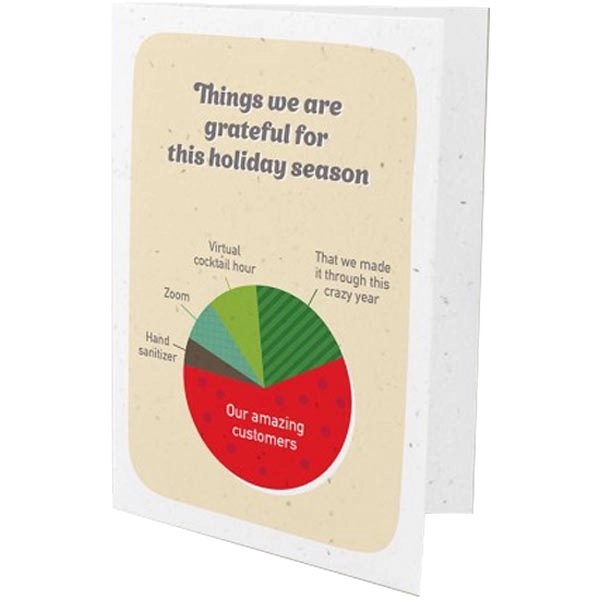 Pie Chart Business Holiday Cards