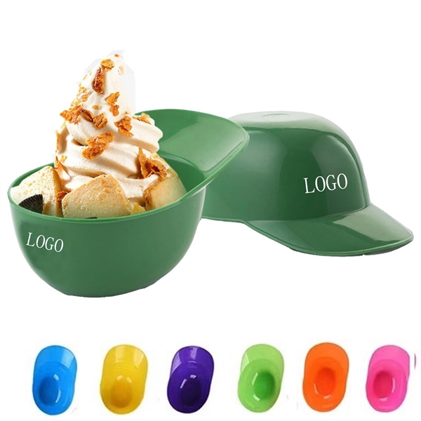 Custom Helmet Mini Baseball Ice Cream Bowls