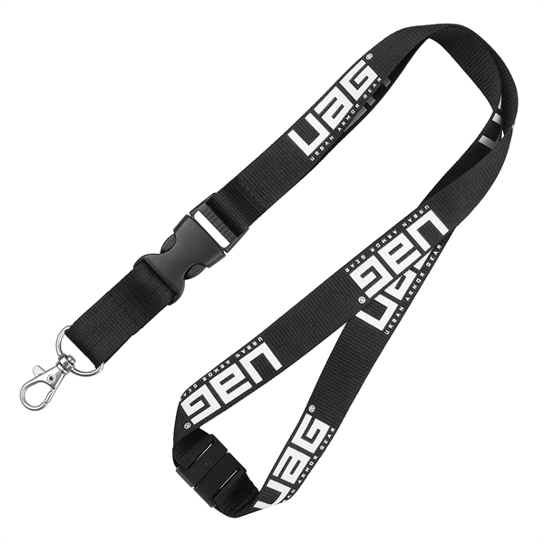 3/4" Screen Printed Lanyard w/Safety Breakaway