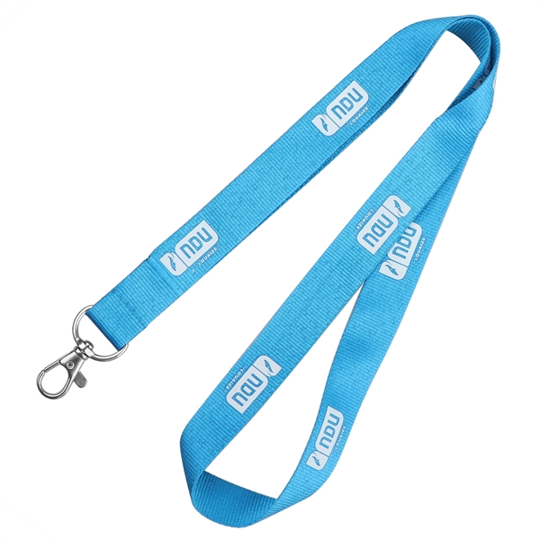 3/4" Polyester Screen Printed Lanyard w/ Lobster Claw