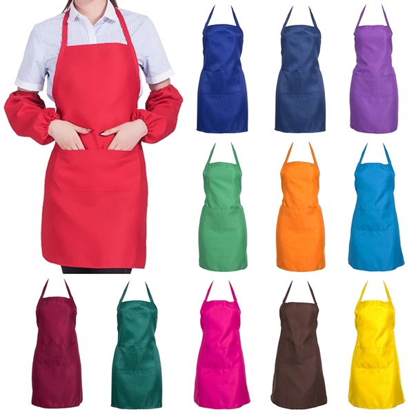 2 Pockets Full Length Polyester Apron