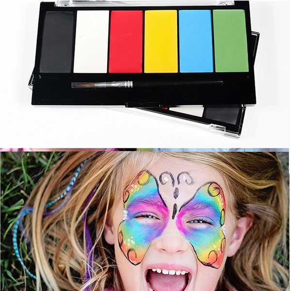 6 Color Halloween Party Kids Face and Body Paint Kit