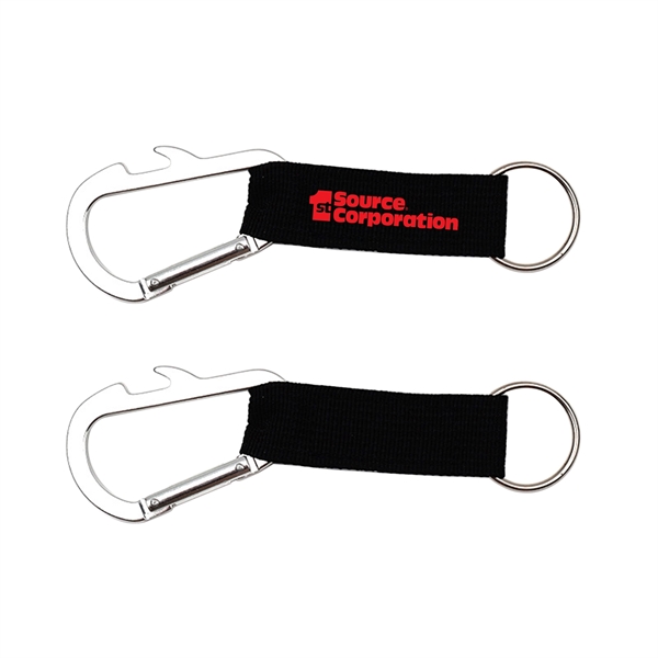 Carabiner Bottle Opener With Lanyard