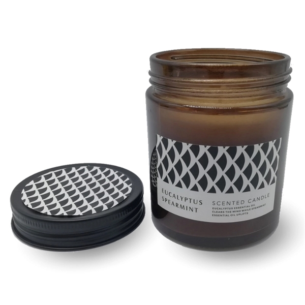 Scented Candle in Glass Jar with Lid (Overseas Direct)