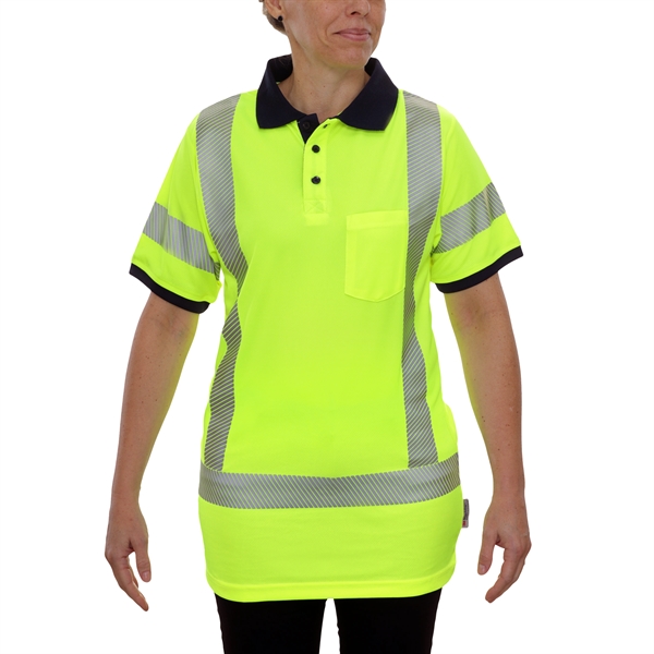 POCKETED POLO SHIRT - LIME - ANSI 3