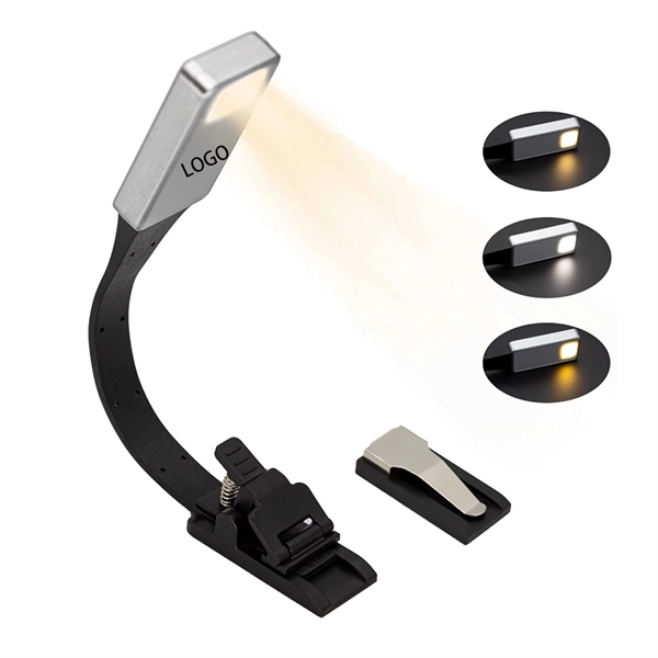 Double-Clip LED Bookmark Reading Light