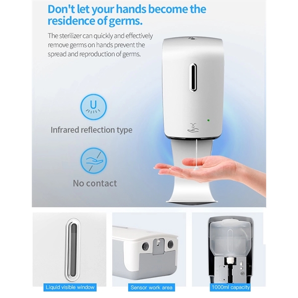 Wall Mounted Auto Hand Sanitizer/Soap Dispenser