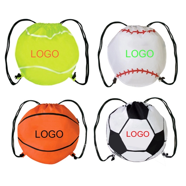 Football Shap Drawstring Bag
