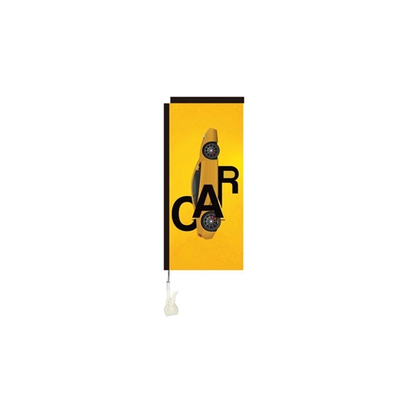 18''x32'' Double-Sided Rectangle Suction Cup Mini Flag