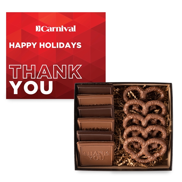 6 Piece Cookie and Confection Gift Box with Sea Salt Caramel