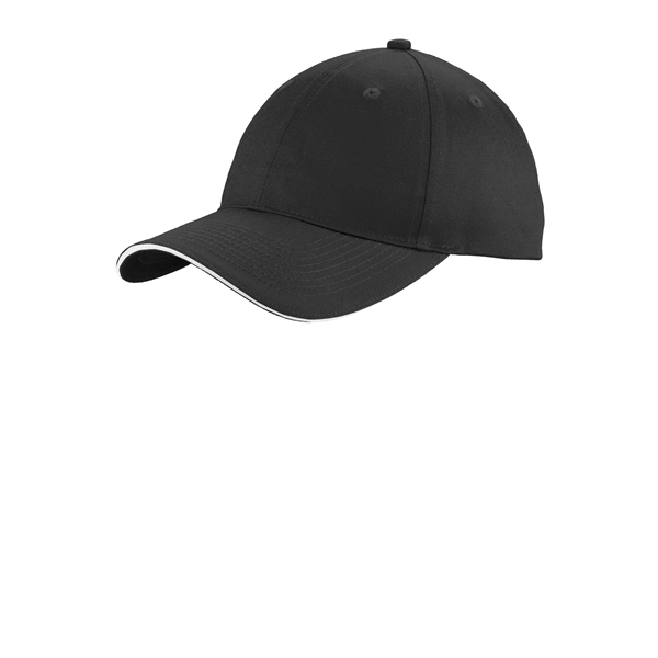 Port Authority Unstructured Sandwich Bill Cap.