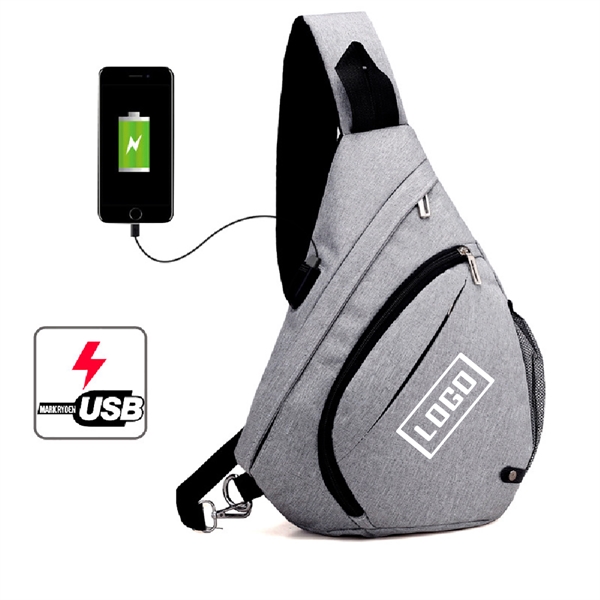 Crossbody Sling Bag With USB Charging Port
