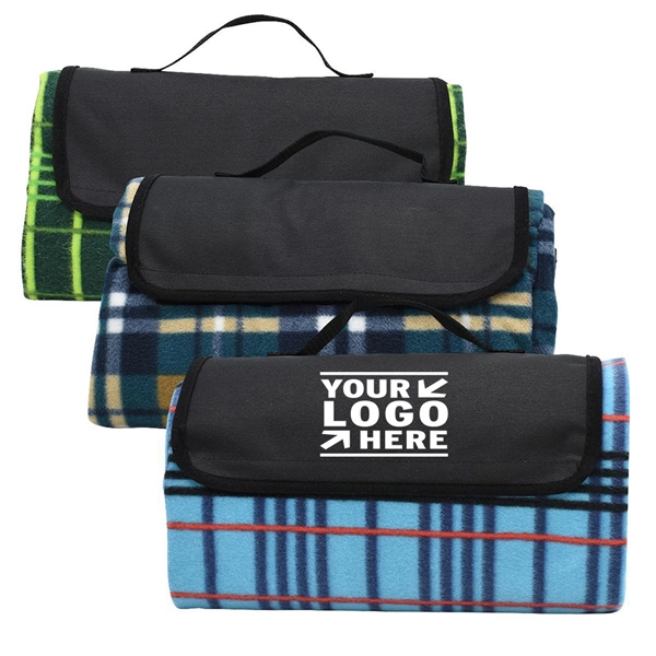 Oversized Beach Blanket Sand Proof  Roll-up Picnic Mat