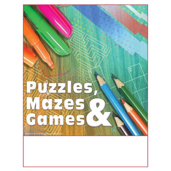 Puzzles Games and Mazes Imprintable Coloring Book