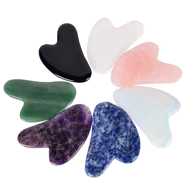 Natural Jade Stone Gua Sha Board Scraping Massage Tool Green
