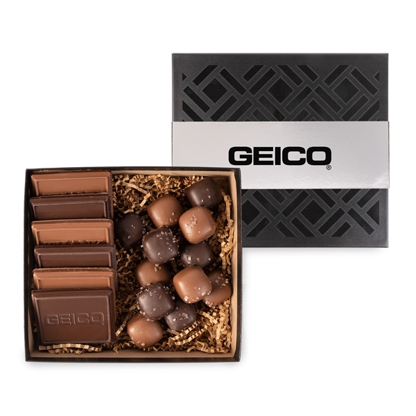 Cookie/Confection Gift Box with Chocolate Sea Salt Caramels