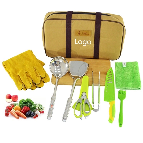 Camp Cookware Utensils Organizer Travel Kit