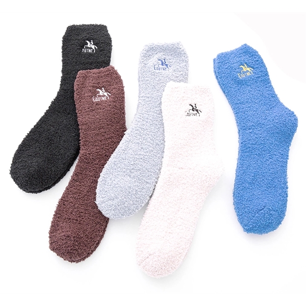 Men  Microfiber Fuzzy Slipper Socks
