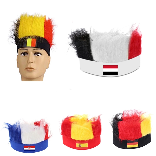 Football Fan Wig Hair Headband