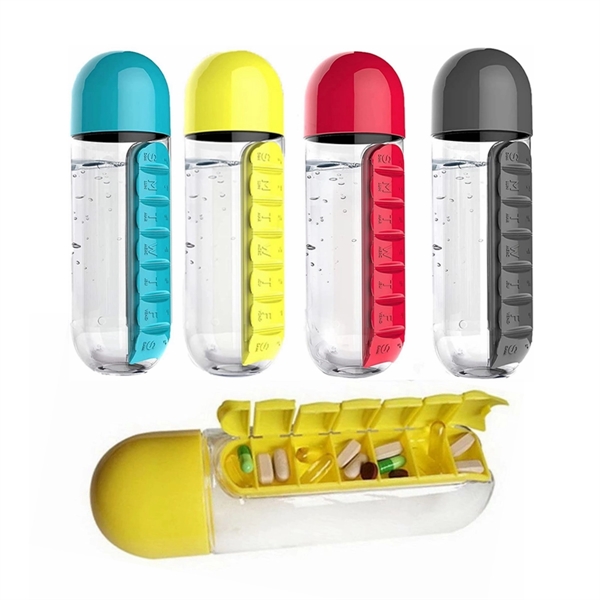 Pill Box Water Bottle