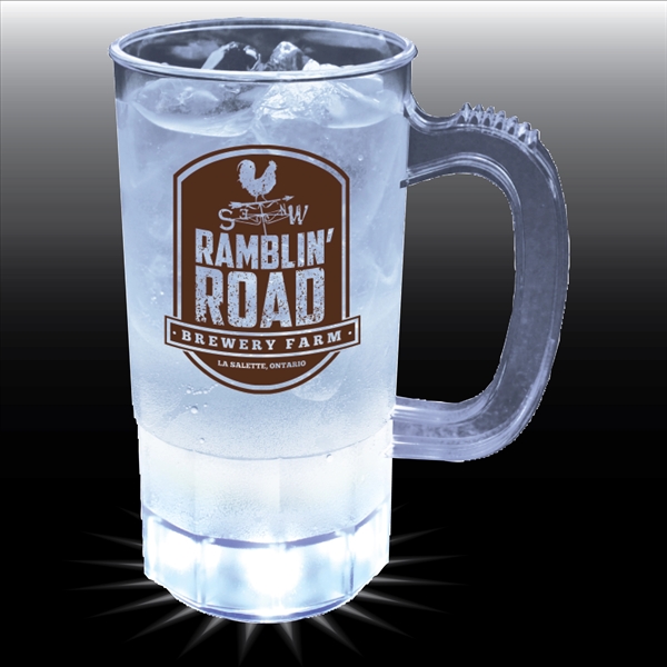 14 oz. Plastic 5 Light-Up Mug w/Handle