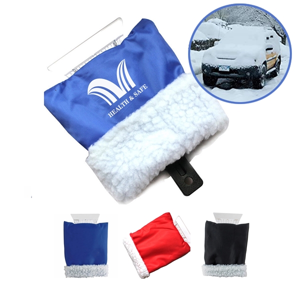 Snow shovel with gloves