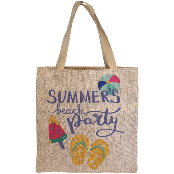 12" x  15" Burlap Sublimatable Back Sack