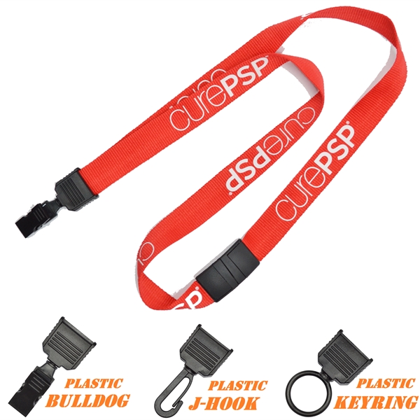 Quick Release Safety Lanyards w/ Plastic Attachments, Badge