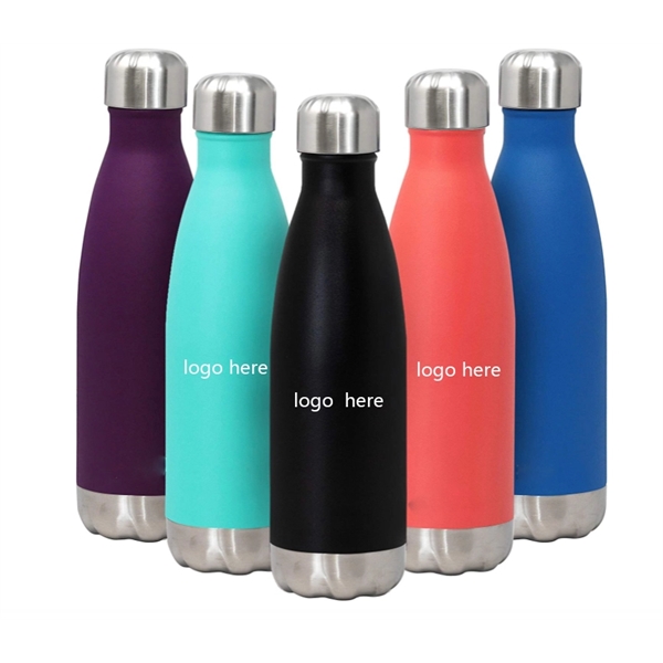 500ml Sports Stainless Steel Coke Shaped Cola Water Bottle