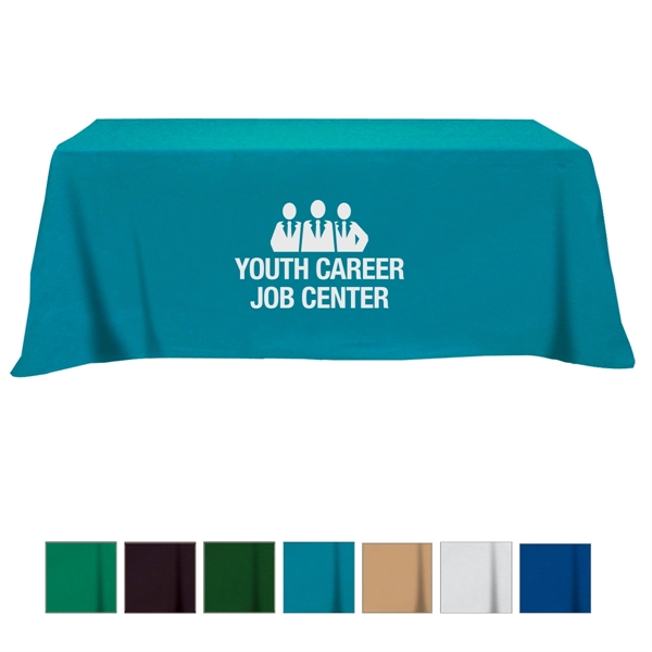 Flat Poly/Cotton 4-sided Table Cover 