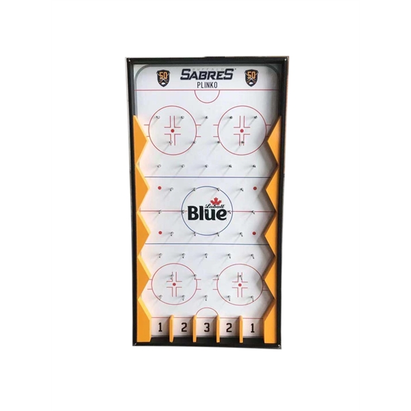 4' x 2' Customized Wood Plinko Game   