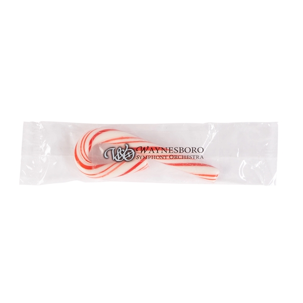 Small Candy Cane with Clear Label