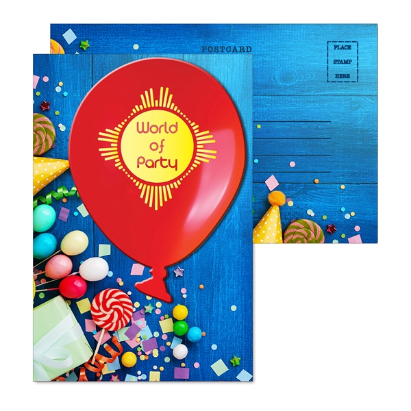 Post Card with Full Color Balloon Coaster