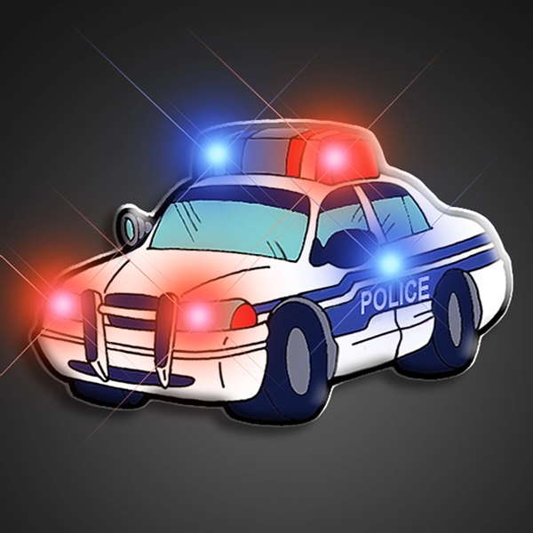 Police Car Flashing Pin