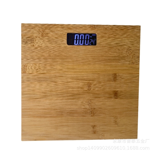 Bamboo Bathroom Scale