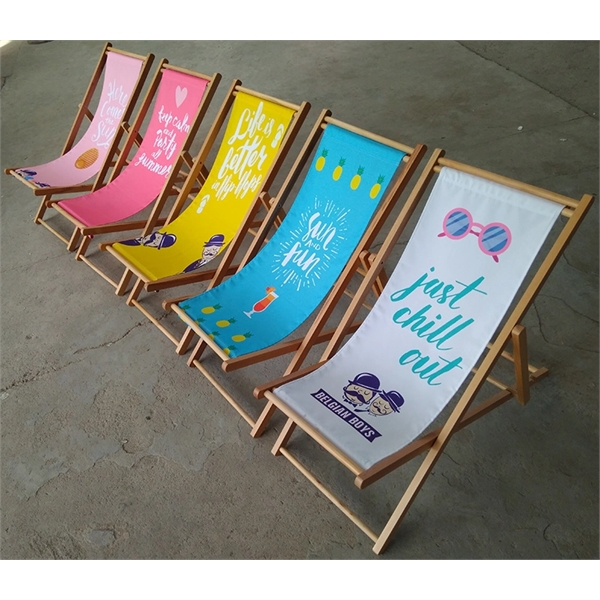 Custom Wood And Canvas Folding Chair