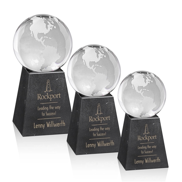 Globe Award on Tall Marble Base