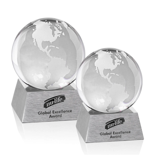 Globe Award on Aluminum Base