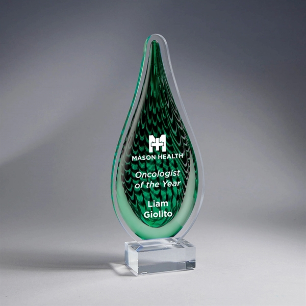 Green Acrylic Color Drops, Large