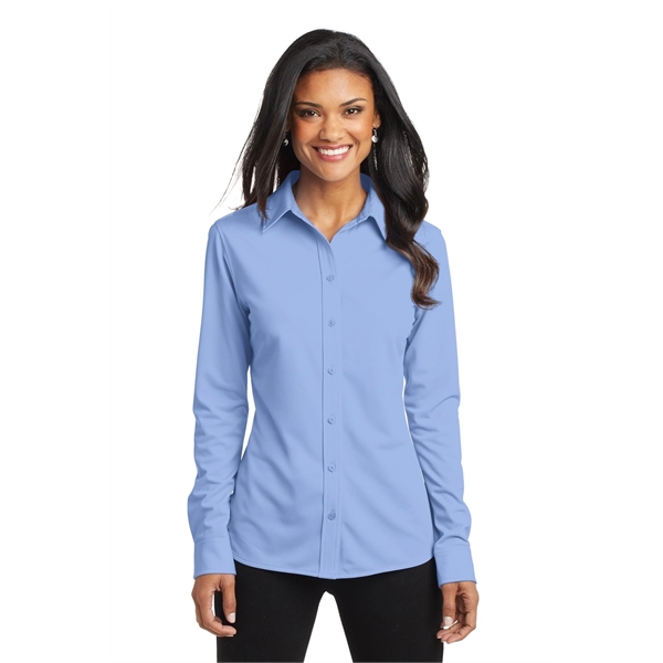 Port Authority Ladies Dimension Knit Dress Shirt.