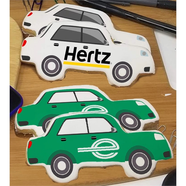 4" Car Shaped Logo Sugar Cookies