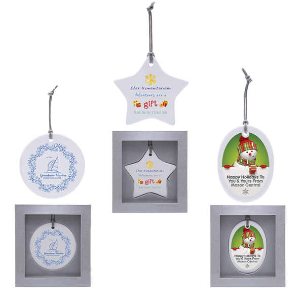 Ceramic Holiday Christmas Tree Ornament